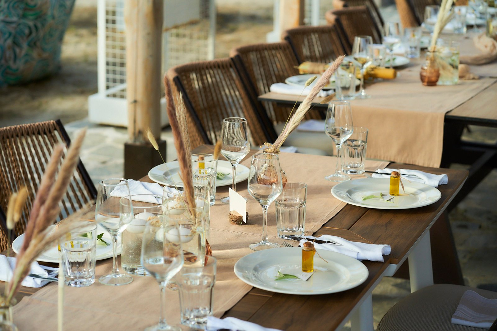 Beachside wedding ceremony in Thassos