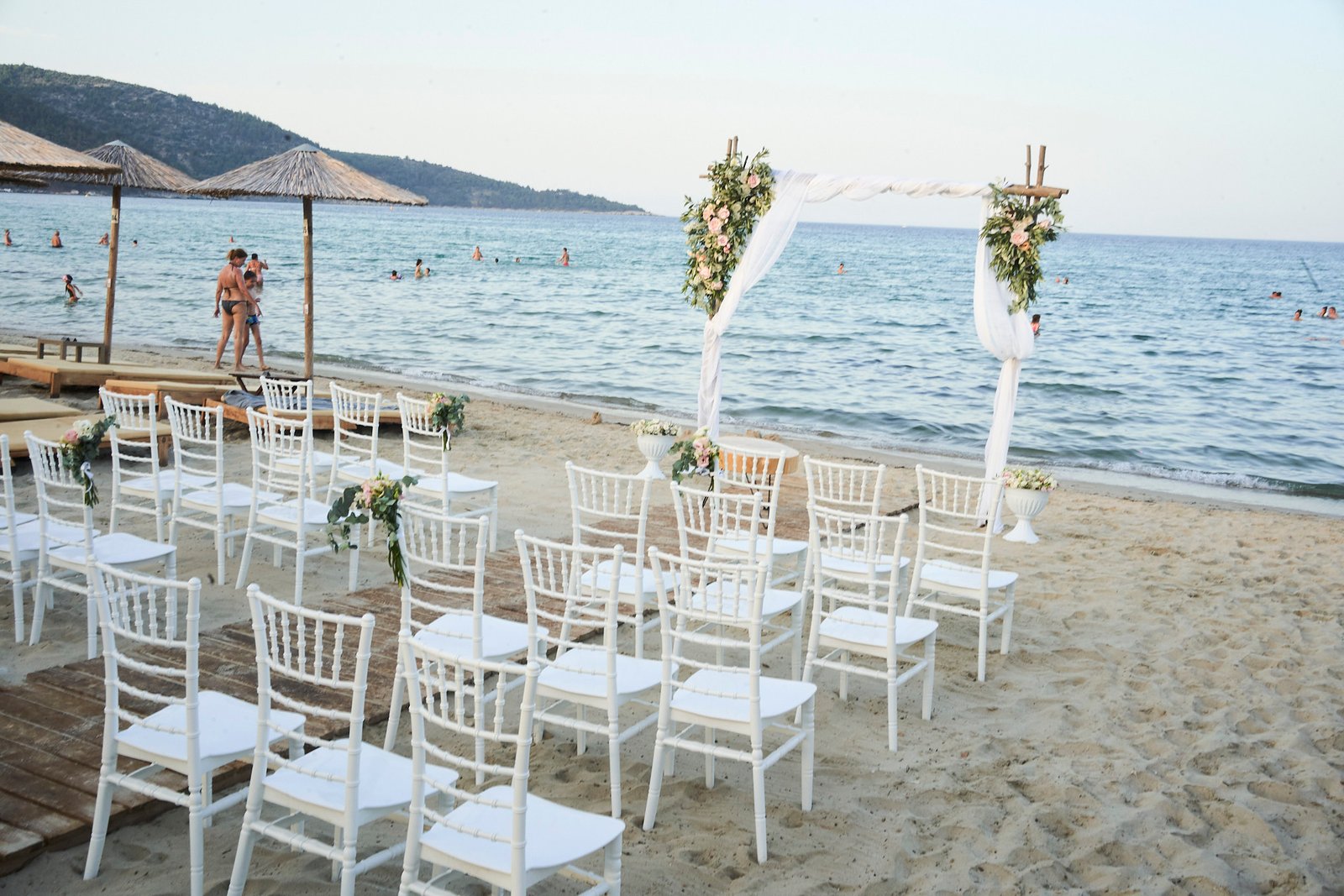 golden beach wedding Thassos