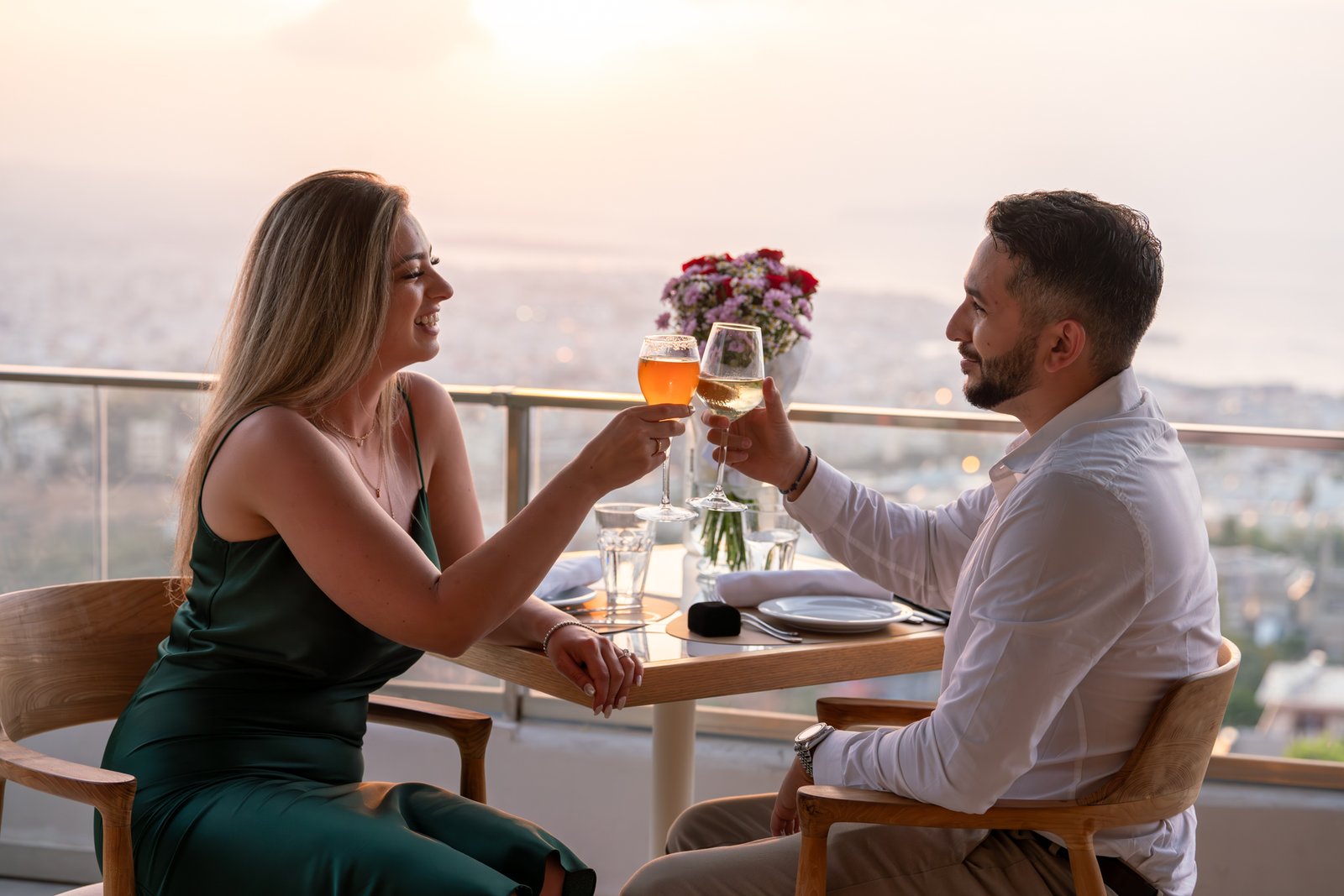 Dinner proposal photography