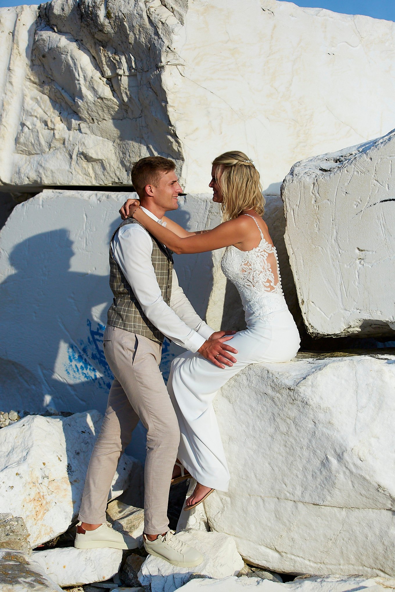 Cliffside wedding photos