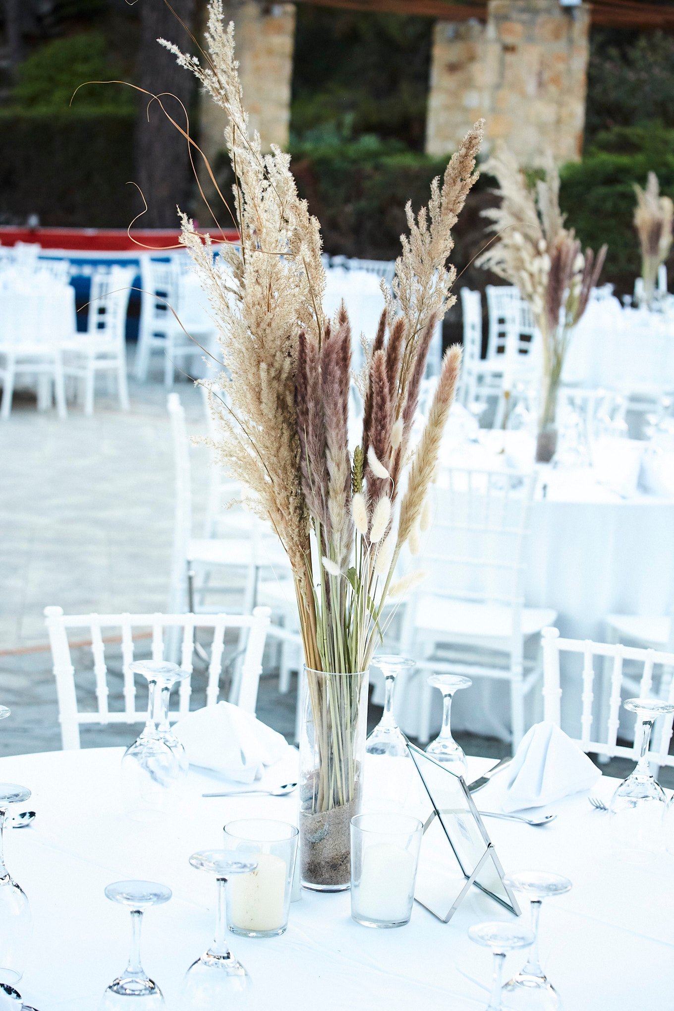 Boho wedding table setting 