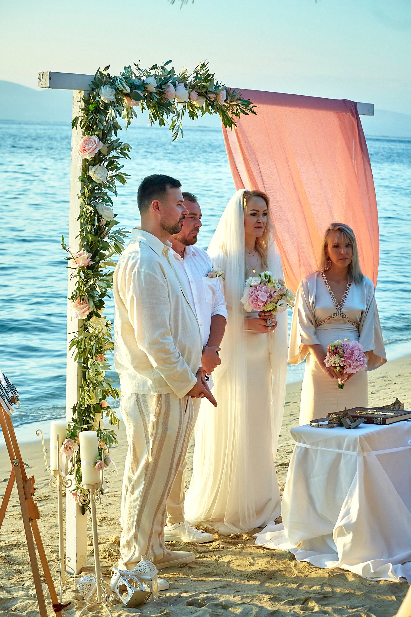 Romantic wedding in Thassos Greece