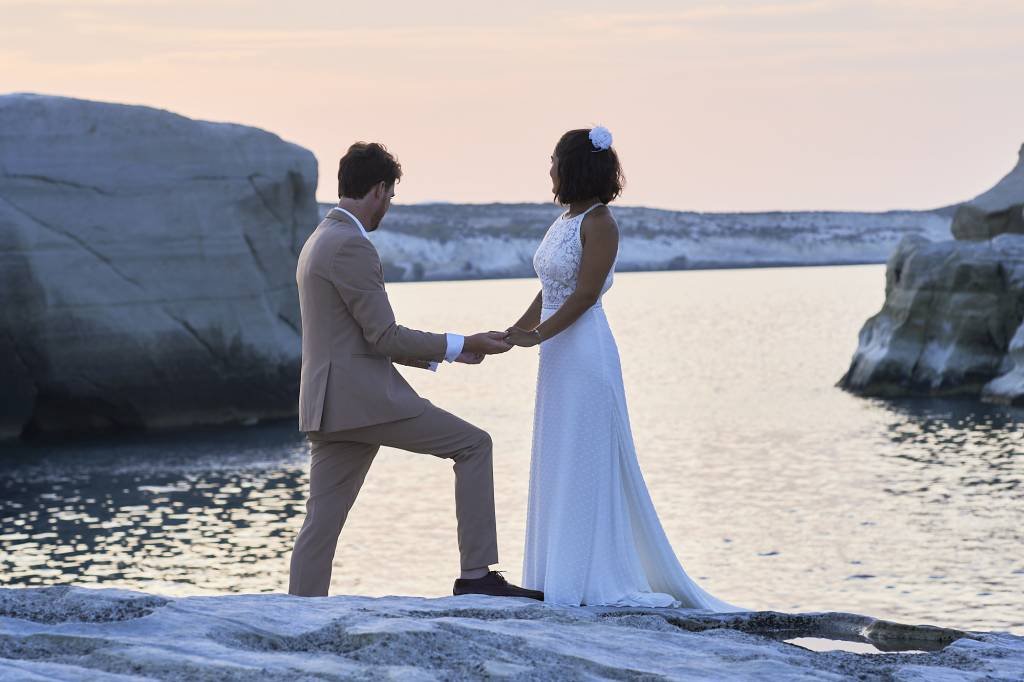 Candid elopement photography Greece