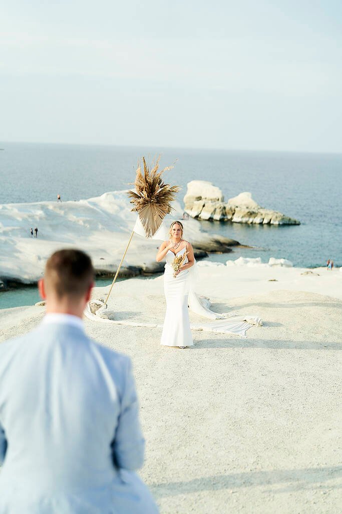 Romantic beach wedding Greece