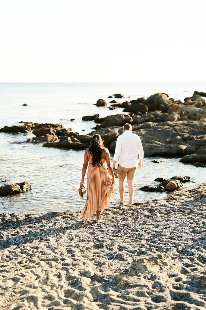 Romantic beach setting