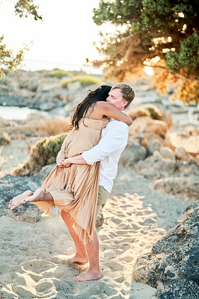 Sunset proposal in Crete