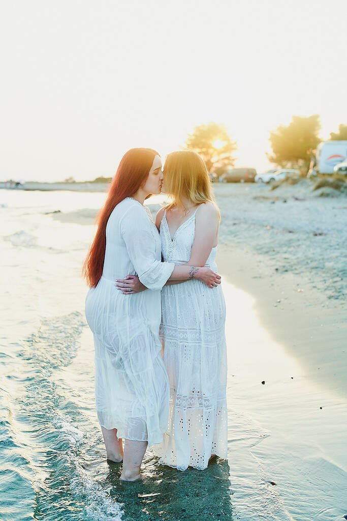 Sunset engagement shoot