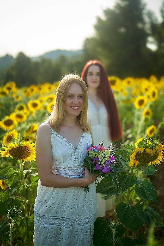 Romantic couple portrait