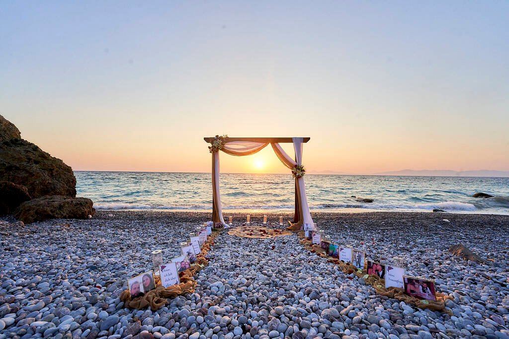 Beach wedding in Rhodes