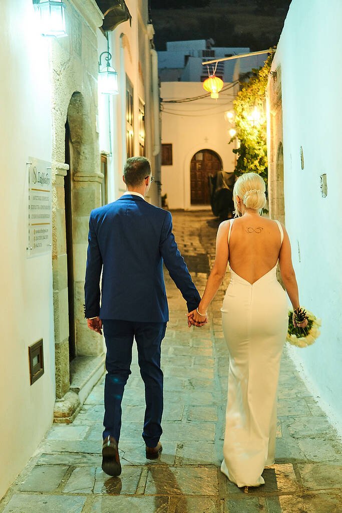 Old Town Rhodes wedding