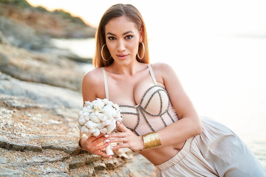 Windy beach shoot