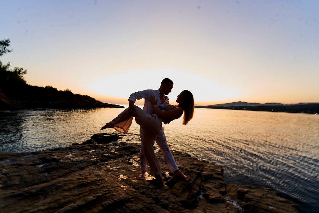Thassos couple walking