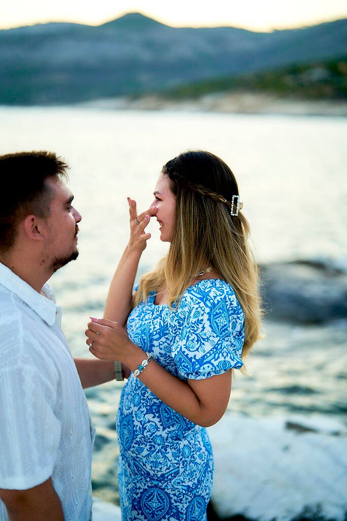 emotional proposal moment