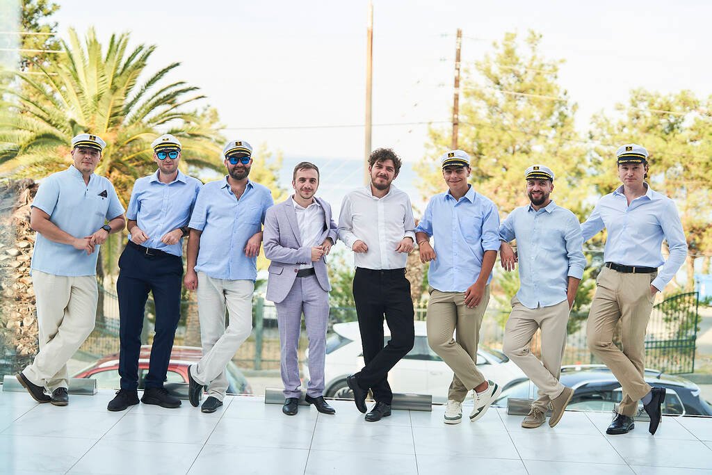 Groom linen suit