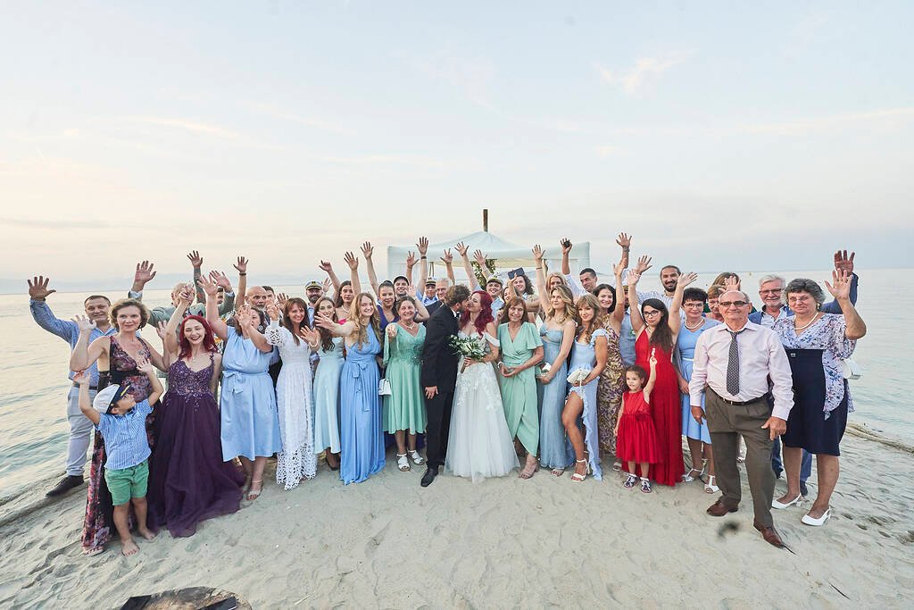 Group beach photo