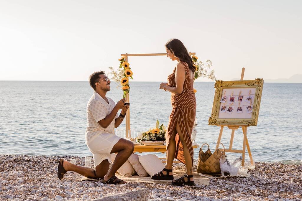 sunset proposal Rhodes