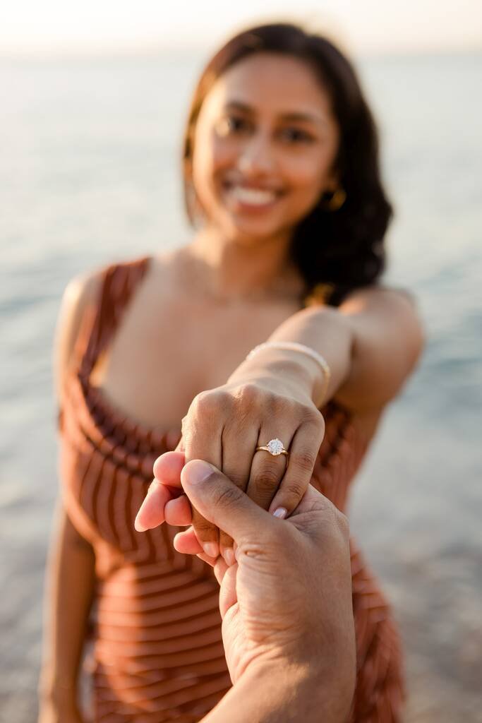 minimalist beach proposal