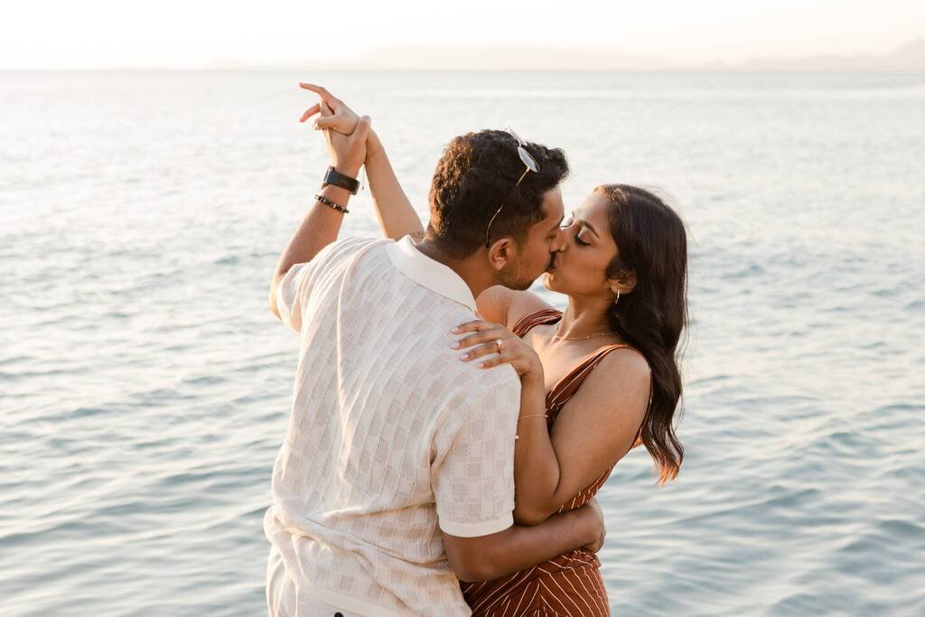 couple proposal moment