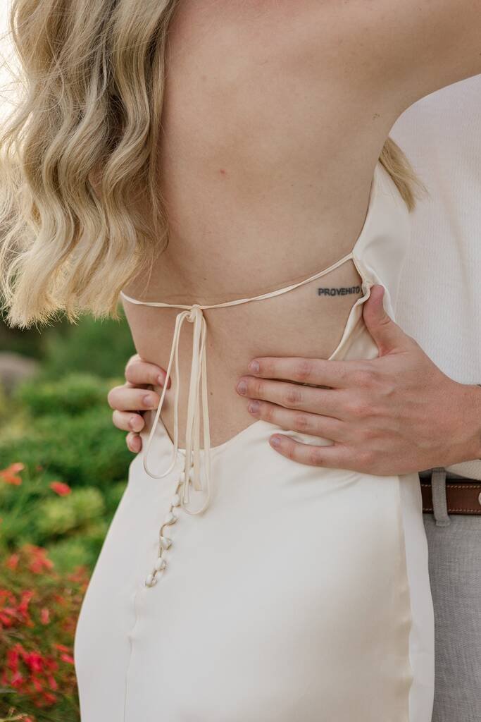 Engagement shoot candid moment