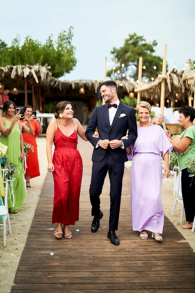 Sunset beach wedding Greece