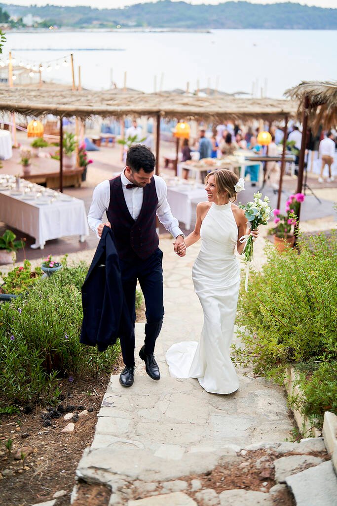 Intimate Thassos beach elopement