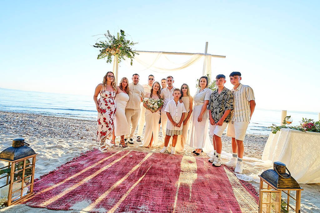 small greek island wedding