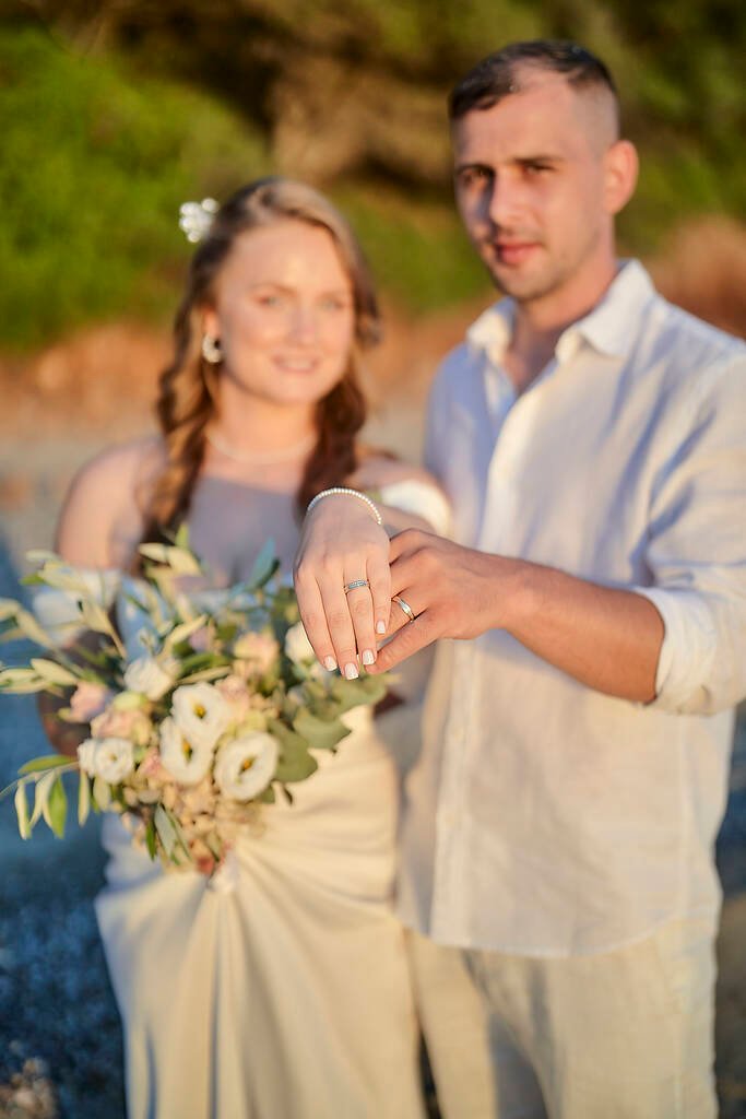 bride and groom thassos