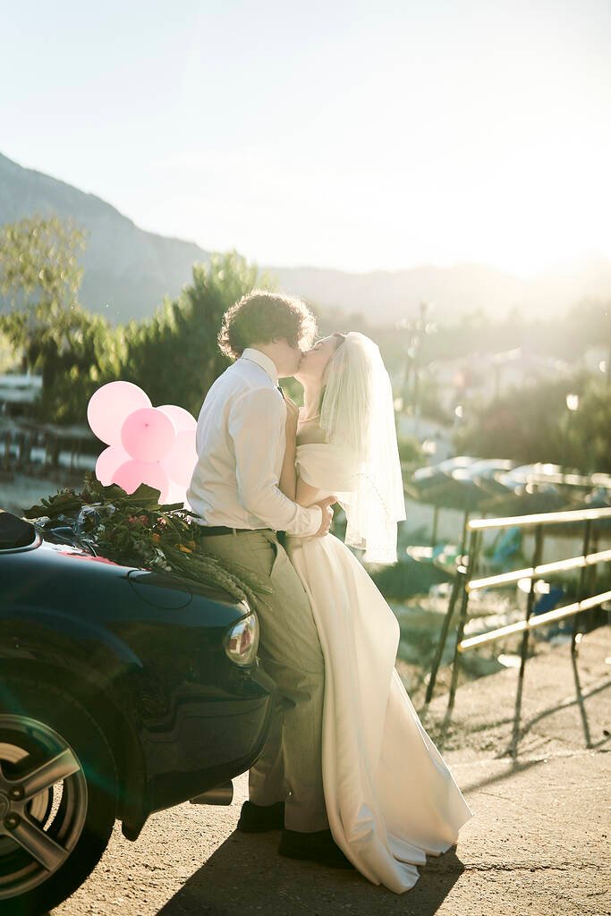 Unposed wedding photo Thassos