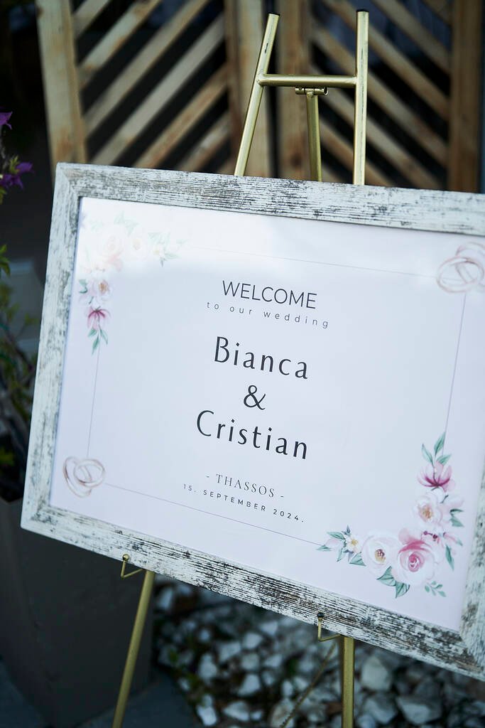 Non traditional wedding Greece