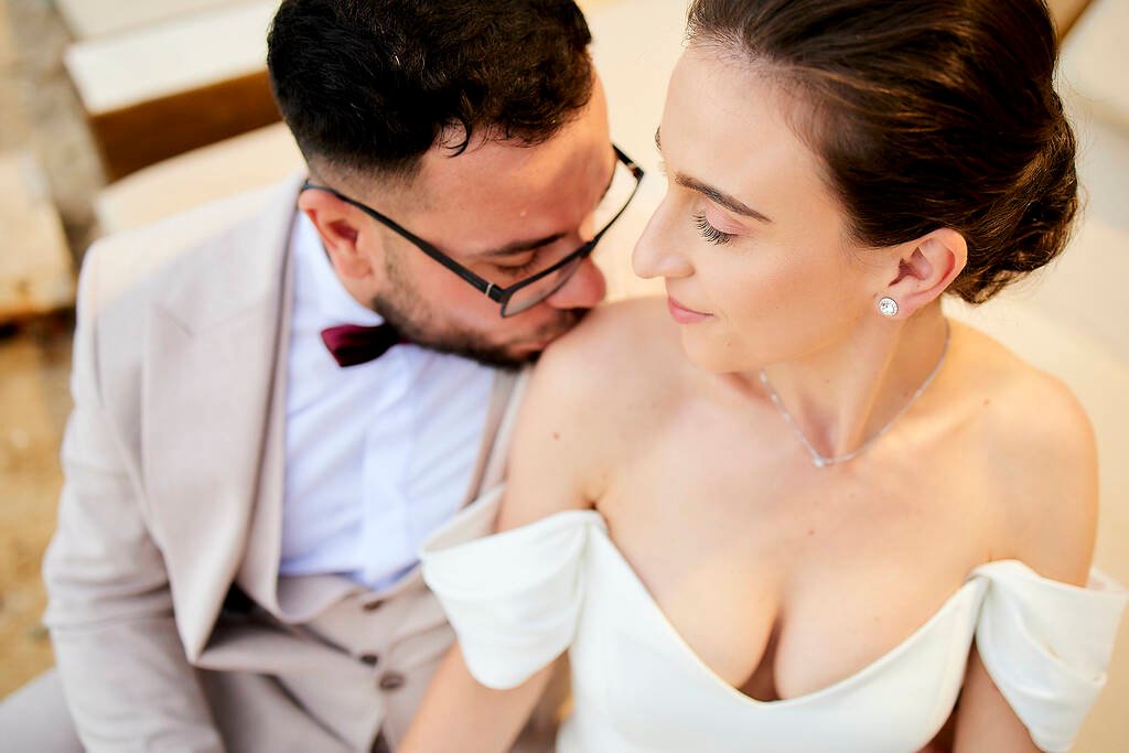Romantic seaside wedding Greece