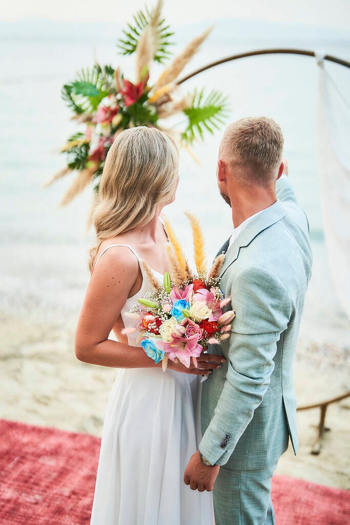 Sea view wedding ceremony