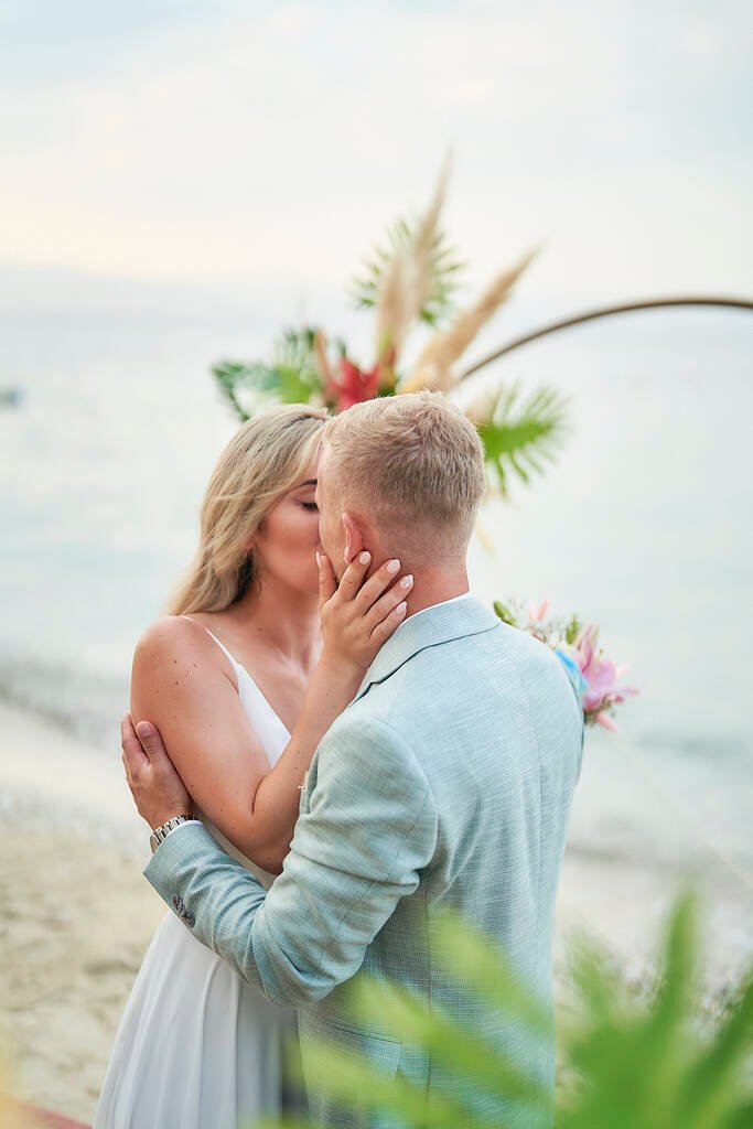 Golden hour wedding portraits