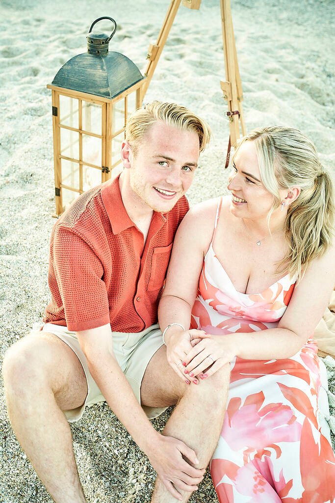 emotional candid proposal photo Greece