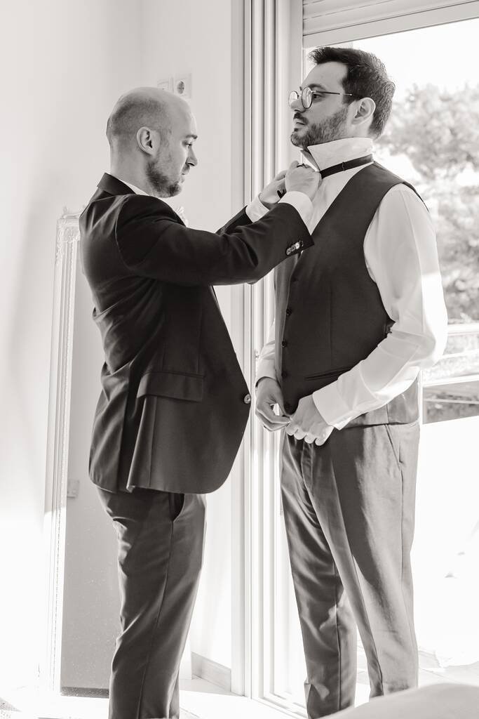 groom getting dressed rhodes