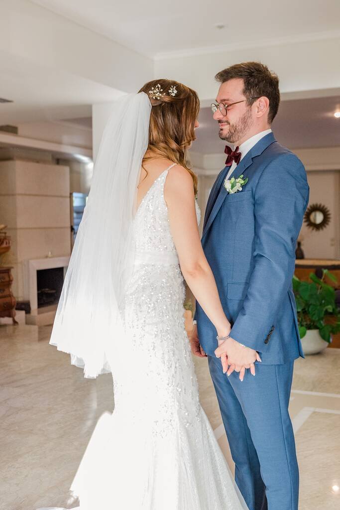 first look rhodes wedding